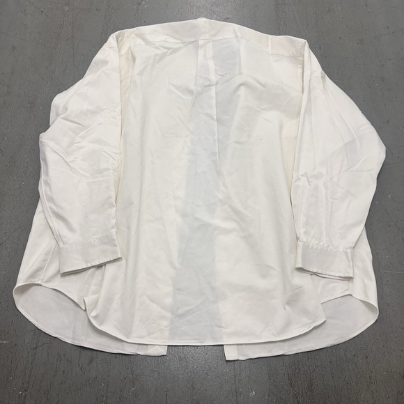 Ralph Lauren Long Sleeve Button-down Shirts 2XB BIG Solid White Cotton Blue Pony - Picture 5 of 11